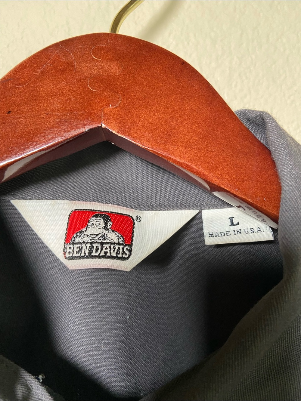 Ben Davis Short Sleeve Work Polo in Charcoal Gray - Picture 5 of 8